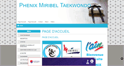 Desktop Screenshot of phenix-miribel-taekwondo.com